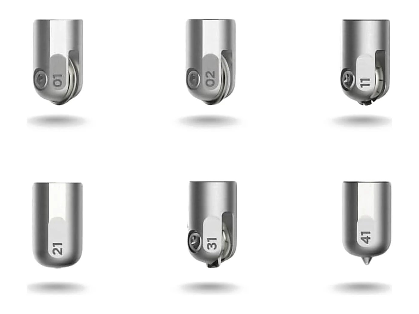 Univers Outils de création Wellkitch — les six embouts du Pack Max.